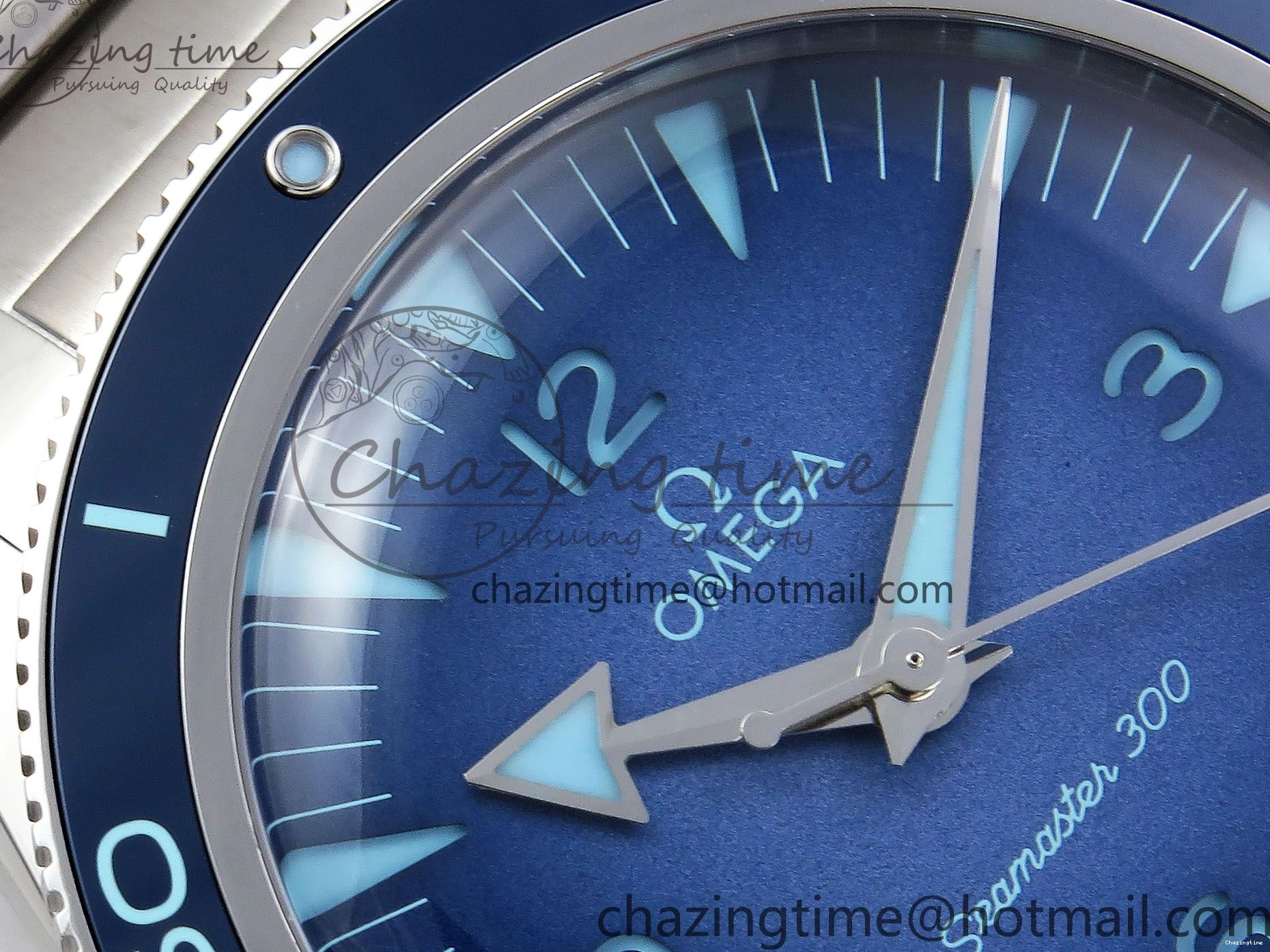 0504 Seamaster 300 Heritage VSF 1:1 Best Edition Blue Dial on SS Bracelet A8912 Super Clone Packable 7716